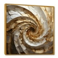 thumbnail image 2 of Designart "Serene Beige Pottery Spirals I" Abstract Spirals Floater Framed Canvas Prints, 2 of 5