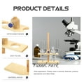 thumbnail image 2 of Lab Wood Rack Portable Funnel Storage Dual Hole Stand for School Home Supplies, 2 of 8