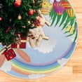 thumbnail image 5 of Coolnut Christmas Tree Skirt, 48", Easter Tree Skirt Double Layers Polyester Easter Tree Skirt for Easter Holiday Party Decoration, 5 of 6