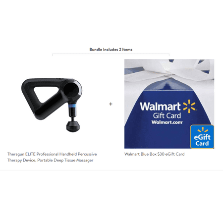 Theragun ELITE, Plus $30 Walmart Giftcard!, Professional Handheld Percussive Therapy Device, Portable Deep Tissue Massager