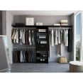 thumbnail image 2 of Depot E-Shop Zamora 70"W - 118"W Closet System Black Wengue, 2 of 7