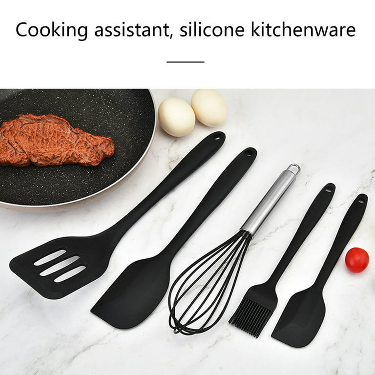 Set/5Pcs, Silicone Cooking Utensils Set, Non-Stick Kitchen Utensil