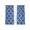 Sea Blue, variant on Dark Blue Morocco Sheer Curtains 63 Inch Length 2 Panels for Living Room, Ethnic Abstract Geometric Quatrefoil Grid Voile Kitchen Curtain Set, Luxury Privacy Drapes Window Treatment for Bedroom