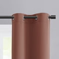 thumbnail image 5 of Mainstays Room Darkening Grommet Curtain Panel Pair, Set of 2, Terracotta, 30"W x 84"L, 5 of 5