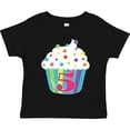 thumbnail image 3 of Inktastic 5th Birthday Cupcake Boys or Girls Toddler T-Shirt, 3 of 5