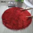 thumbnail image 1 of Round Soft Faux Sheepskin Fur Area Rugs Faux Fur Rug Bedside Rugs 12inch, 1 of 5