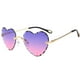 thumbnail image 5 of de Sol Lentes de Corazón sin Montura Color Degradado Protección Solar Rosa púrpura Hugo gafas de sol para mujer, 5 of 6