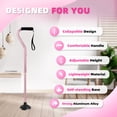 thumbnail image 3 of BeneCane Adjustable Walking Cane with Offset Cushioned Handle, Lightweight Aluminum Mobility Aid with Stable Base for Men, Women and Seniors, 3 of 8