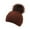 Coffee, variant on HUANBAI Children's For Knitted Knitted Hat Boys And And Warm Winter For Girls Hat Autumn Woolen Hat One Size