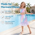 thumbnail image 2 of Girls Swimsuit 3 Piece Mermaid Set Swimsuit Fish Tail Skirt Bottom Bathing Suit Bikini Swimwear for Kids Girls 4-5 Years Beach Pool Party, 2 of 10