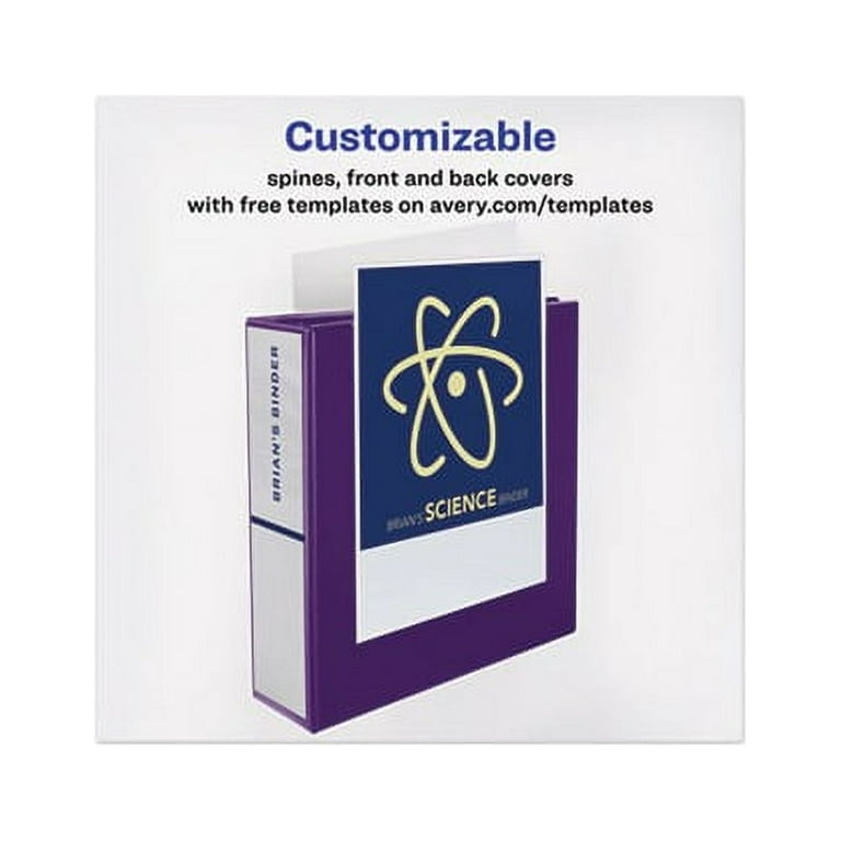 Heavy-Duty View Binder with DuraHinge and One Touch EZD Rings, 3 Rings, 1.5 Heavy-Duty View Binder with DuraHinge and One Touch EZD Rings, 3 Rings, 1.5