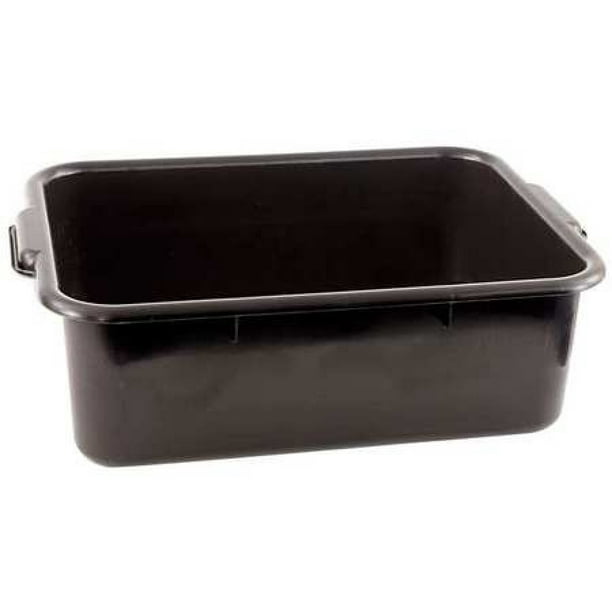 CRESTWARE BT7BK Bus Tub, Polypropylene, Black, Height 7