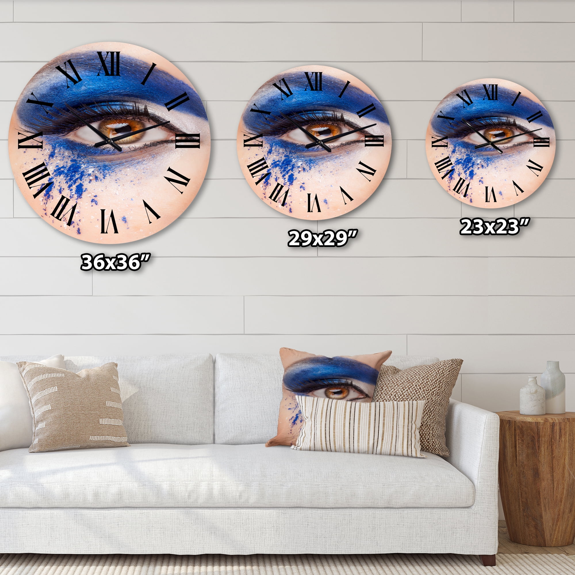 Designart 1 in Modern,Contemporary Wall Clock