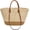 Khaki, variant on Large Straw Bag Womens Tote Bag Cotton Weaving Tote Handbag Handmade Shoulder Purse