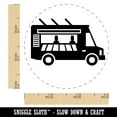thumbnail image 2 of Food Truck Vehicle Self-Inking Rubber Stamp Ink Stamper - Blue Ink - Small 3/4 Inch, 2 of 7