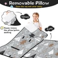 thumbnail image 3 of Gray Christmas Tree Pattern Toddler Nap Mats for Kids Preschool,50"x20" Sleeping Mat Bag or Kids,Toddler Sleeping Bag,Toddler Nap Mat or Daycare, 3 of 6