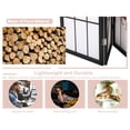 thumbnail image 3 of YRLLENSDAN Wood Oriental Shoji Room Dividers with 4 Panels, 6Ft Folding Privacy Divider for Dorm Wall Divider for Rooms Portable Freestanding Partition Screen, 3 of 8