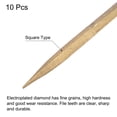 thumbnail image 3 of Unique Bargains 4mm x 160mm Titanium Coated Square Diamond Needle Files with TPU Handle 10 Pack, 3 of 6