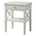thumbnail image 1 of Comfort Pointe Marta Table de Nuit en Bois Fini Blanc à 1 Tiroir, 1 of 7