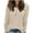 Beige, variant on XMMSWDLA Button Up Sweater for Women Fall Lightweight Knit Pullover Sweaters Long Sleeve Shirts Crewneck Tunic Tops