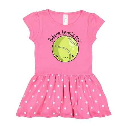 

Inktastic Future Tennis Pro- Cute Tennis Ball Gift Baby Girl Dress