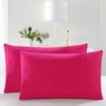 thumbnail image 5 of ANMINY Pillowcase Set of 2 Pillow Cases 300 Thread Count Soft Cotton Bed Pillow Covers Queen Size 20"x30" Red, 5 of 6