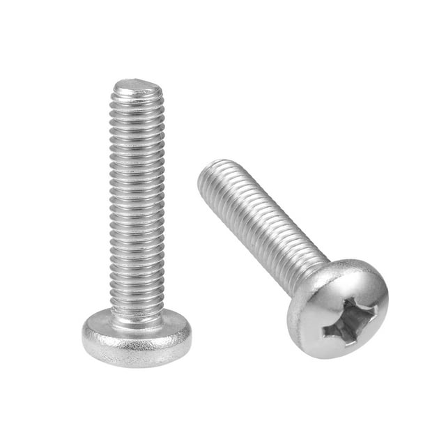 Unique Bargains M8x35mm Machine Screws Pan Phillips Cross Head Screw Fasteners Bolts 5Pcs