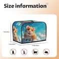 thumbnail image 5 of Fotbe Cloud Cute Hamster for Two Slice Toaster Cover, Fingerprint Protector, Super Soft Appliance Cover And Dust Cover,Bread Dust Cover & Fingerprint Protection, 5 of 7