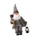 thumbnail image 5 of Muñeco de Papá Noel de pie de 16,5 ", figura de Navidad con bolsa de regalo con adorno de Navidad ligero, figurita para exhibir de Navidad, ti Gris Baoblaze muñeco de santa, 5 of 7