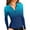 Sky Blue#021, variant on STICHOU Dark Purple Polo Shirts for Women Long Sleeve Casual Gradient Print Deep V Neck Tops Button Down Business Collared T Shirts Comfy Winter Outfits Dark Purple M