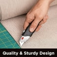 thumbnail image 6 of Premium Utility Knife Set | Retractable Box Cutter with Rubber Handle Heavy-Duty Cutting for Cardboard, Carpet, Plastic Blade Iludes 2 Razor Knives & Extra Blades, 6 of 6
