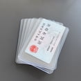 thumbnail image 3 of 100 Pcs Transparent Card Holder Pvc Card Sleeves Board Game Card Sleeves Card Protective Sleeves Medical Card Stand, 3 of 6