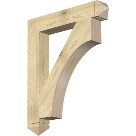 

Ekena Millwork 6 W x 38 D x 46 H Westlake Arts & Crafts Rough Sawn Bracket Douglas Fir
