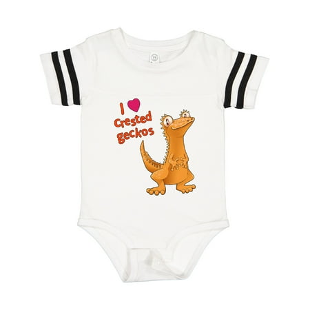 

Inktastic I Love Crested Geckos Gift Baby Boy or Baby Girl Bodysuit