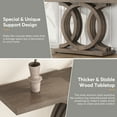 thumbnail image 2 of Tribesigns 55 inches Console Table, Farmhouse Entryway Table Hallway Table with Geometric Base, Brown, 2 of 4