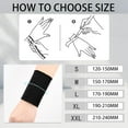 thumbnail image 3 of 2 Pairs Wrist Wraps Men Women Sports Compression Wrist Brace Wrist Sleeves, Elastic Wrist Widget Bands Supports Carpal Tunnel Tattoo Cover Up, 3 of 7