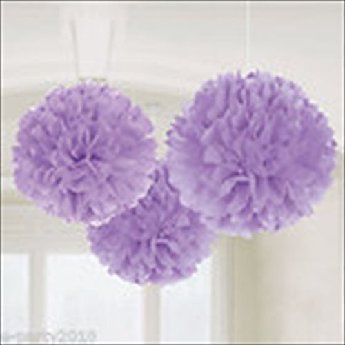 Purple Tissue Poms
