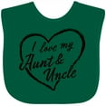 thumbnail image 3 of Inktastic I Love My Aunt and Uncle in Black Chalk Heart Boys or Girls Baby Bib, 3 of 4