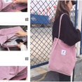 thumbnail image 3 of Bolso de mano para mujer, bolso grande de pana, bolso de mano para mujer, bolso de mano para mujer, bolso de mano para universidad, trabajo, escuela de niñas, 3 of 5