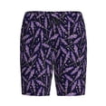 thumbnail image 3 of Yiaed Lavender Flowers for Men's Soft Sleep Pajama Short Lounging Pajama Shorts-Medium, 3 of 8