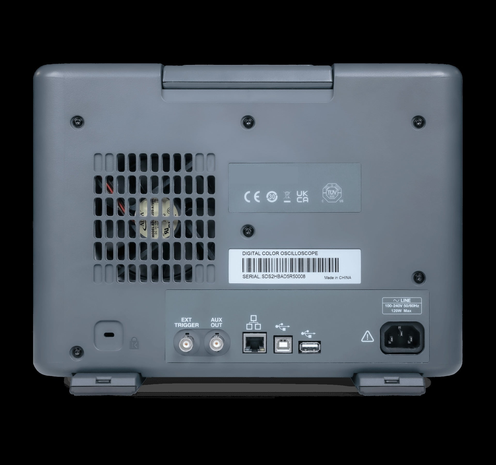 High-resolution Oscilloscope 200MHz 2+100Mpts/ch 12-bit ,Professional Designed