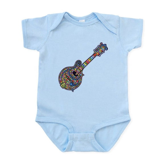 CafePress - Mosaic Mandolin Infant Bodysuit - Baby Light Bodysuit, Size Newborn - 24 Months