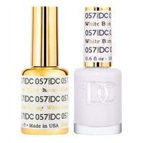 DND - DC Duo Soak off Gel & Matching nail polish, White Bunny #DC057