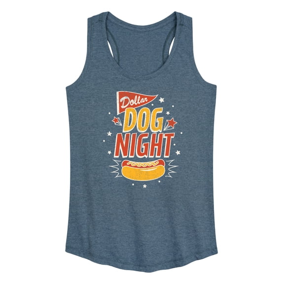 Instant Message - Dollar Dog Night - Women's Racerback Tank Top