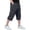 Gray, variant on Long Mens Cargo Shorts Relaxed Fit Long Shorts Below Knee Big and Tall Casual Summer Lightweight Elastic Waist 3/4 Capri Cargo Pants with Pockets Brown XL