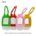 thumbnail image 2 of Inteprter 10 pack/lote botella desinfectante portátil PE y botella recargable transparente a prueba de fugas de silicona Suministros de limpieza para el hogar, 2 of 6