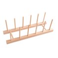 thumbnail image 2 of Escurreplatos de madera Portaplatos de cocina Soporte de secado para libros, 5 ranuras Inevent HA002704-03, 2 of 2