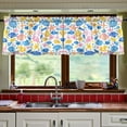 thumbnail image 7 of Ryvnso Sea Stars and Shells Curtains Sets Short Curtain Rod Pocket Half Window Cafe Farmhouse Tier 2 Panels 57"W x 24"L, 7 of 7
