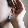 thumbnail image 3 of 1 par de pendientes de aleación de mordedura de Animal lindo, joyería Simple de moda, Mini dibujos animados jinwen Pendientes de tachuelas, 3 of 7