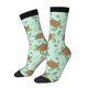 thumbnail image 1 of Balery Cute Sea Turtles Calcetas Largas con Estampado para Hombre y Mujer – Suaves y Transpirables, Talla Única (US 5-11), 1 of 6
